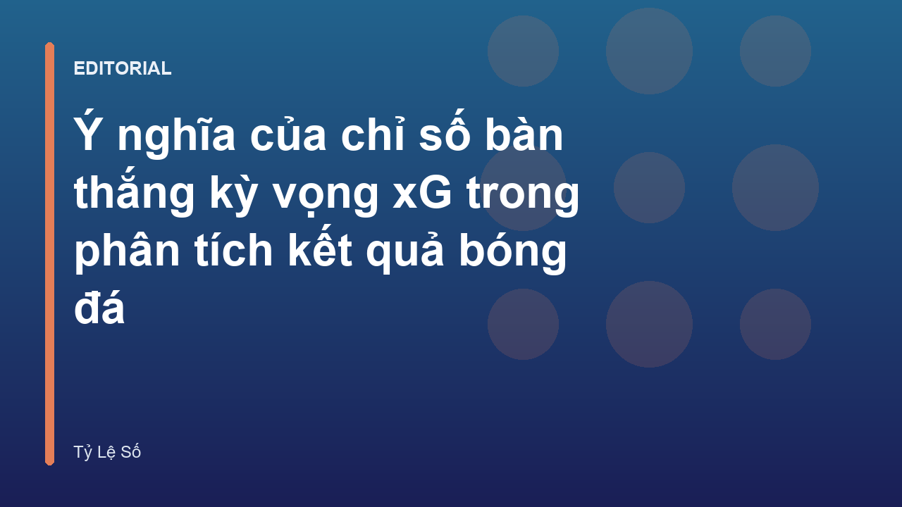 Biểu đồ minh họa chỉ số bàn thắng kỳ vọng xG trong trận đấu